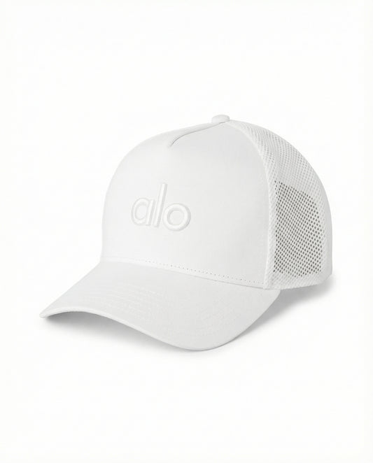 District Trucker Hat - Blanc